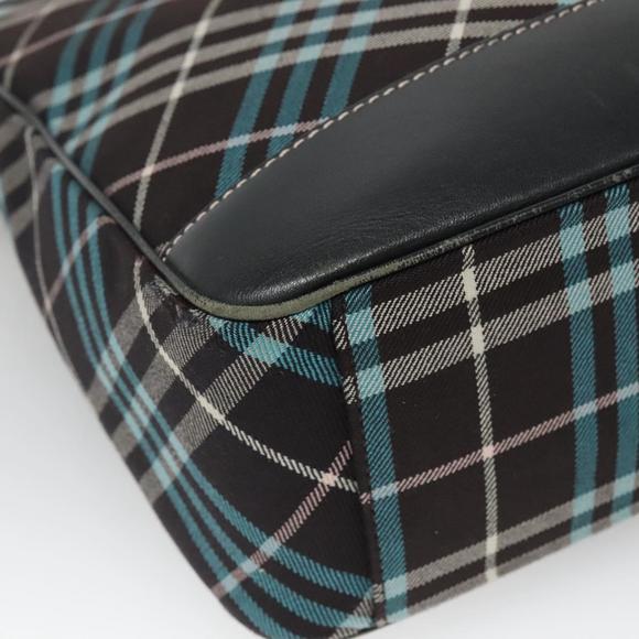 BURBERRY Nova Check Blue Label Shoulder Bag Canvas Blue...